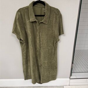 American Eagle Outfitters Olive Romper